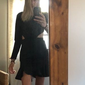 Iconic Lovers & Friends sexy sexy little blk dress with exposed back/sides